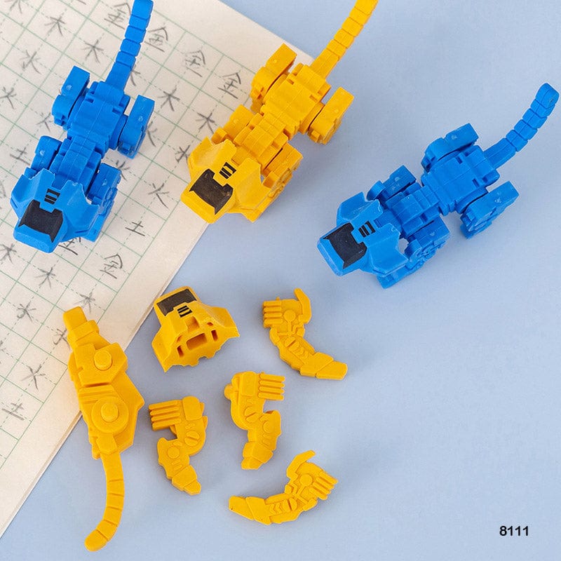 MG Traders Eraser 8111 Assembled Robot Eraser 1Pc  (Pack of 6)