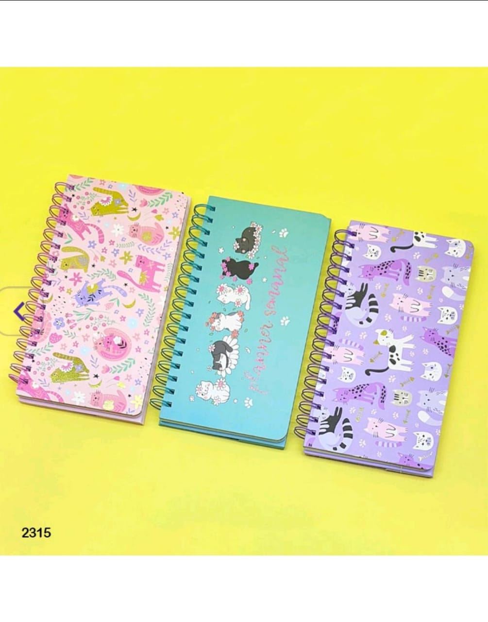 MG Traders Fancy Diary 2315 Planner Cartoon Print Spiral 23X12Cm