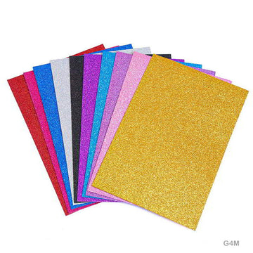 Glitter Foam Sheet (G4M) Sticker A3 Multi 10Pcs
