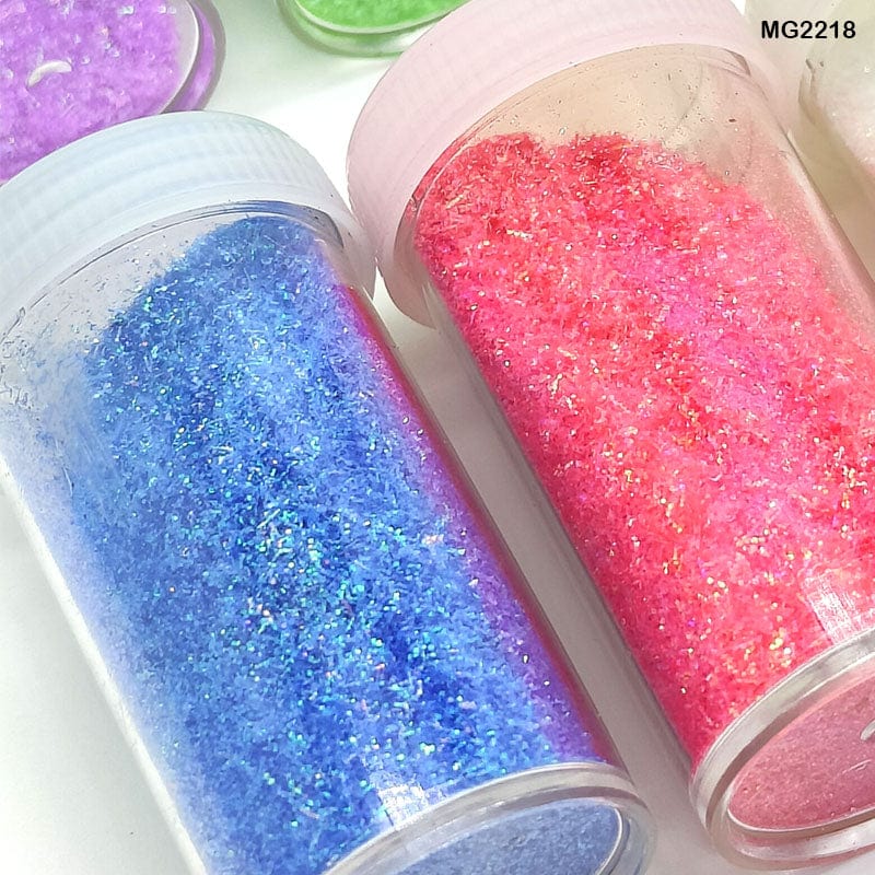 MG Traders Glitter Powder Mg2218 Neon Glitter Powder 8 Color