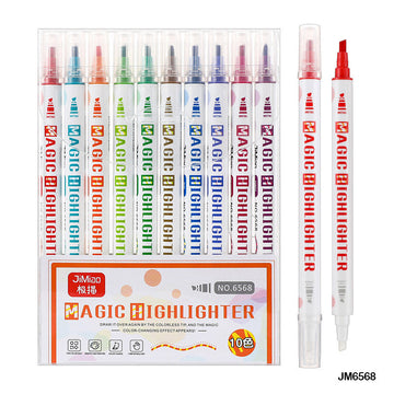 MG Traders Highlighters Jm6568 Magic Highlighter Pen 10 Color