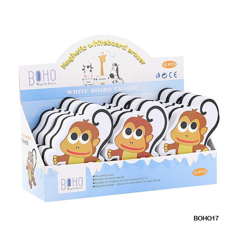 MG Traders Key Chain White Board Duster Magnetic Monkey (Boho17)  (Pack of 4)