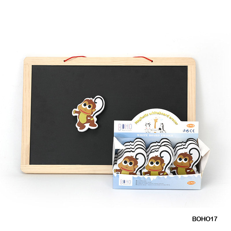 MG Traders Key Chain White Board Duster Magnetic Monkey (Boho17)  (Pack of 4)
