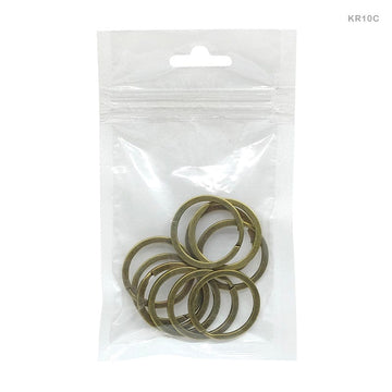 MG Traders Keychain Ring Key Ring 2X30Mm 10Pcs Copper (Kr10C)