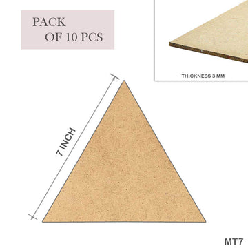 Mdf Triangle 7 Inch  10Pcs (Mt7)