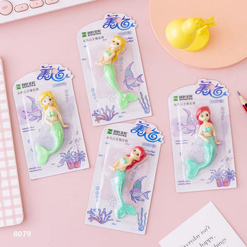 MG Traders Pack Eraser 8079 Mermaid Eraser 1Pc  (Contain 1 Unit)
