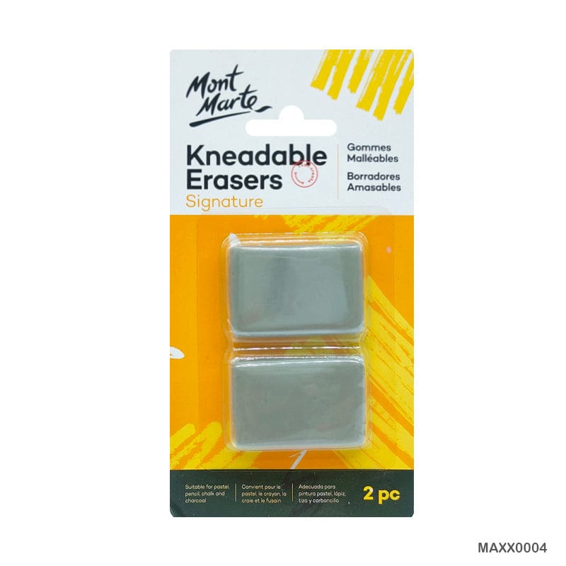 MG Traders Pack Eraser Mont Marte Kneadable Eraser 2Pc (Maxx0004) V02  (Contain 1 Unit)