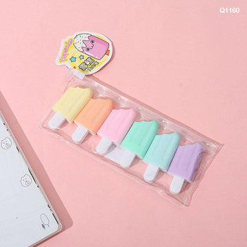 MG Traders Pack Highlighterss Q1160 Highlighter 6Pc Ice Candy  (Contain 1 Unit)