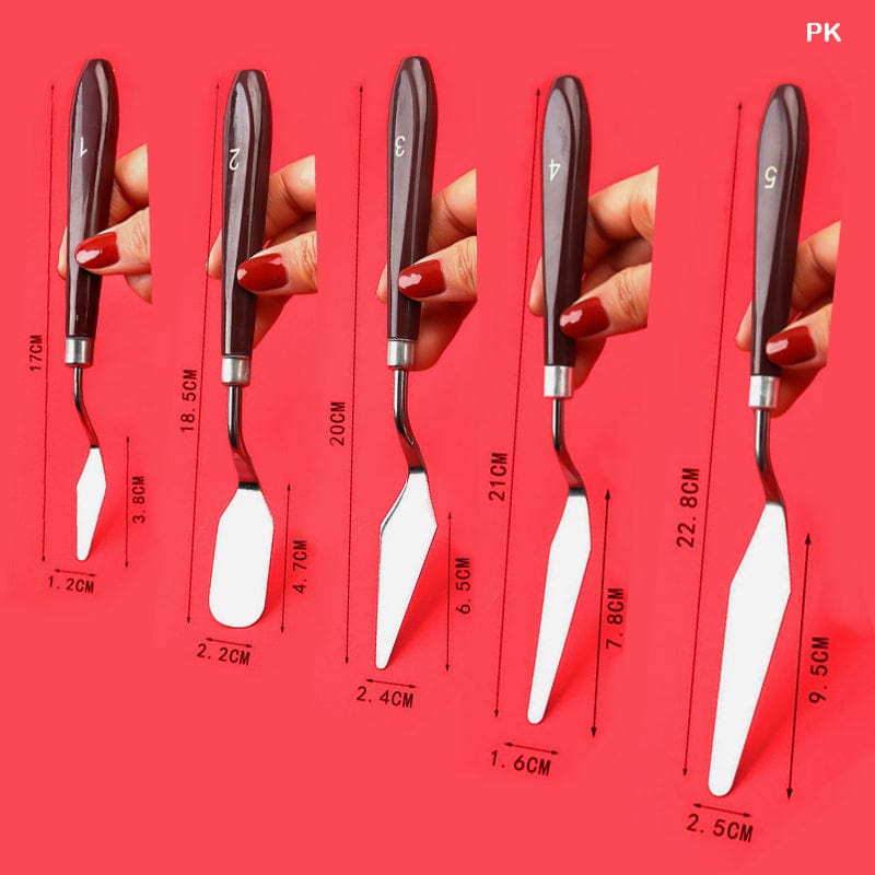 MG Traders Pack Knife & Cutter Painting Knife Metal 5Pc (Pk)  (Contain 1 Unit)
