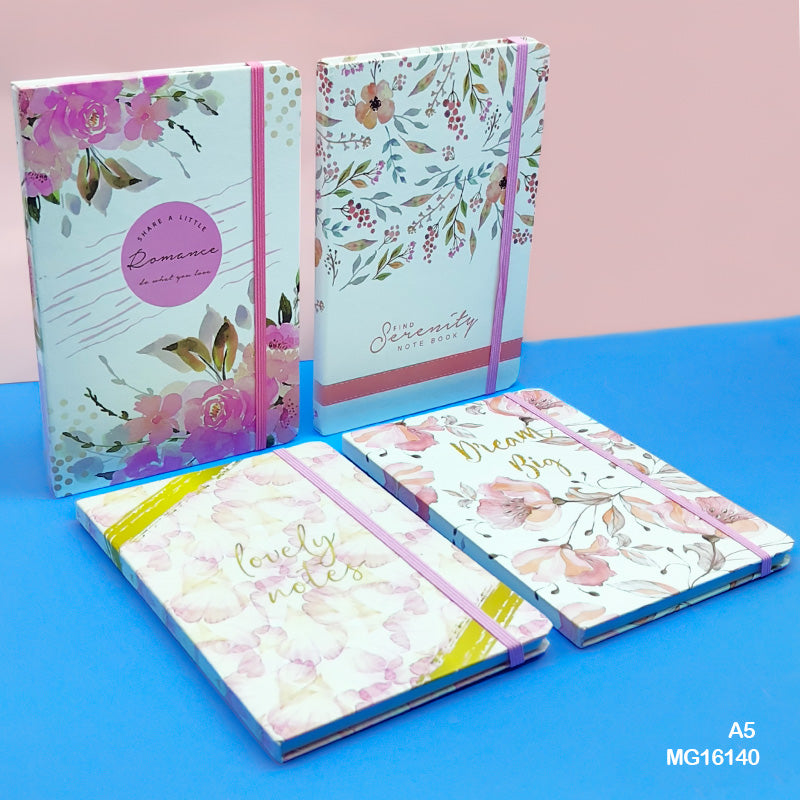 MG Traders Pack Notebooks & Diaries Mg16140 A5 Printed Diary  (Contain 1 Unit)