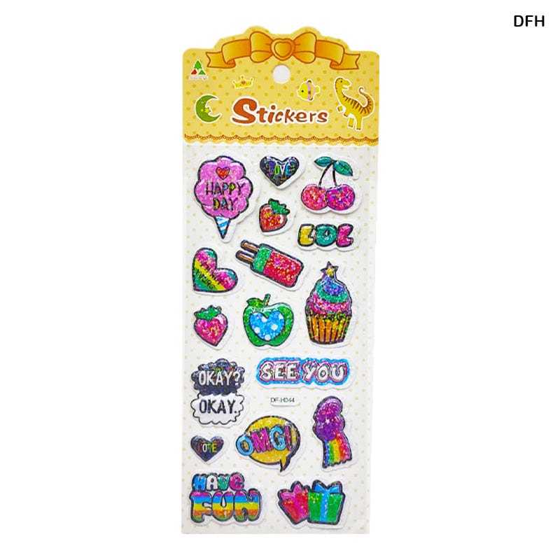 MG Traders Pack Stickers Dfh Happy Journaling Sticker  (Contain 1 Unit)