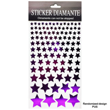 Diamante Metallic Journaling Sticker Pu Star  (Contain 1 Unit)