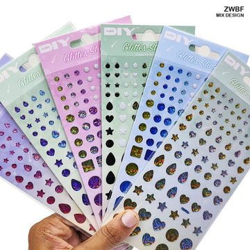 Zwbf Glittes Journaling Sticker  (Contain 1 Unit)