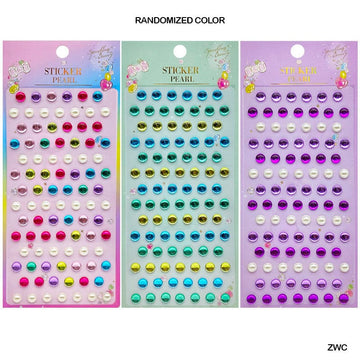MG Traders Pack Stickers Zwc Pearl And Crystal Multi Journaling Sticker  (Contain 1 Unit)