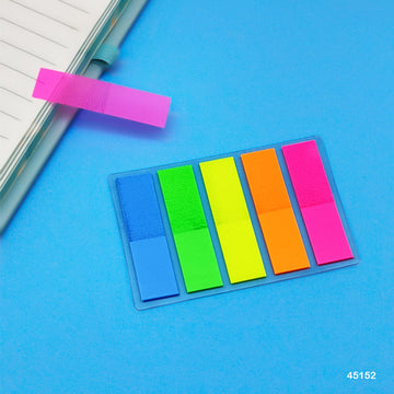 45152 Sticky Notes 12X45Mm 5 Color Neon  (Contain 1 Unit)