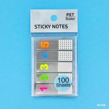 45156 Sticky Notes 12X45Mm 5 Tp 1 To 5  (Contain 1 Unit)