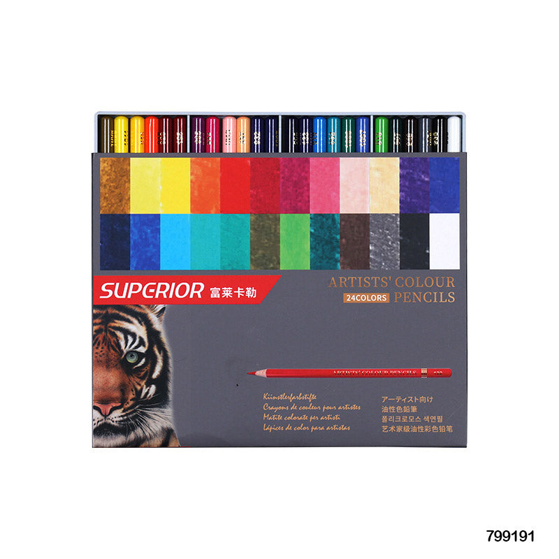MG Traders Pencil 799191 Superior Artist Color Pencil 24 Color