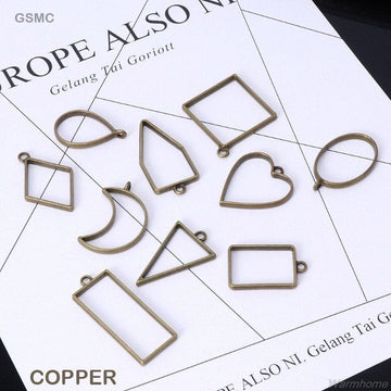 Bezels Mix Shape Set 10Pc Copper (Gsmc)  (Pack of 3)