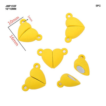 Jmp155F Magnetic Heart Pendants Yellow 16*10Mm 5Pc