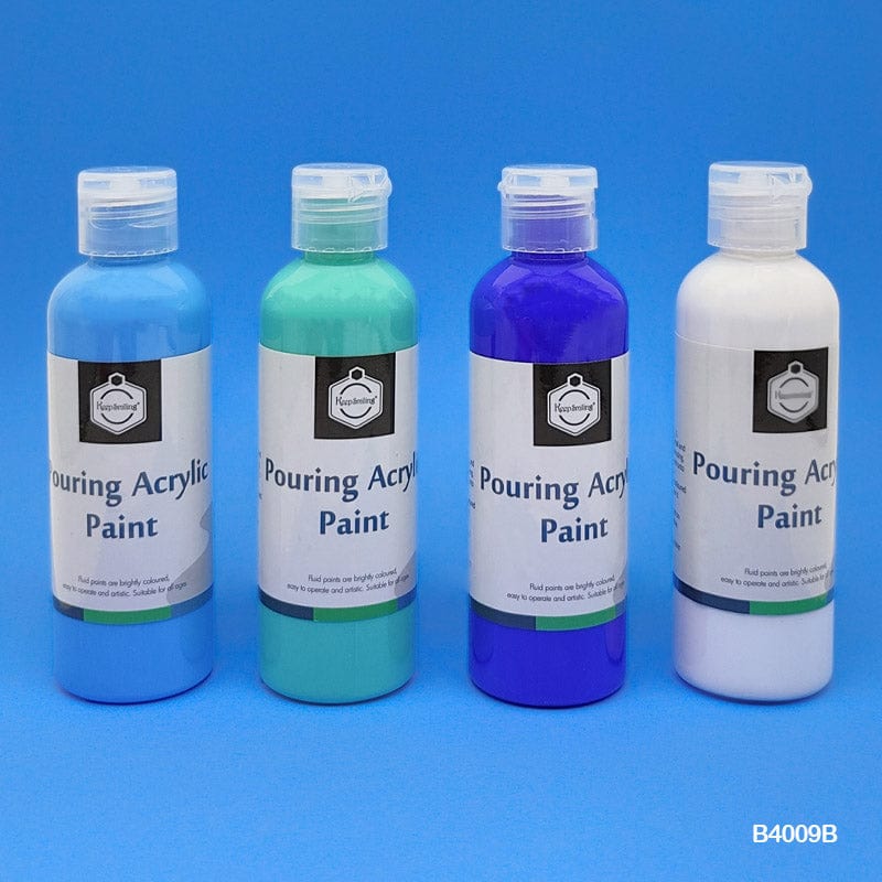 MG Traders Pouring Acrylic Paint B4009B Pouring Acrylic Paint 100Mlx4