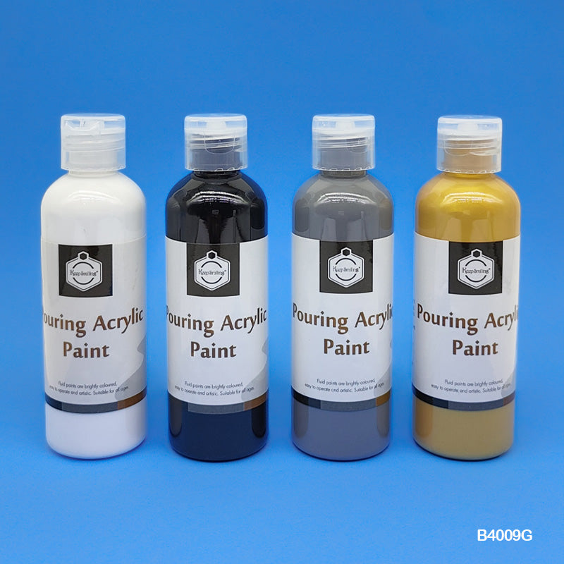 MG Traders Pouring Acrylic Paint B4009G Pouring Acrylic Paint 100Mlx4
