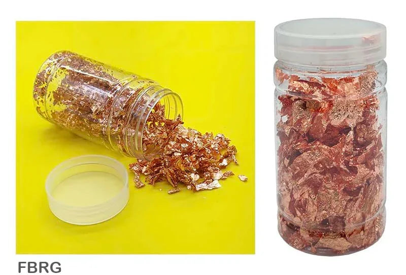 MG Traders Resin Art & Supplies Gilding Flakes Bottle Rose Gold