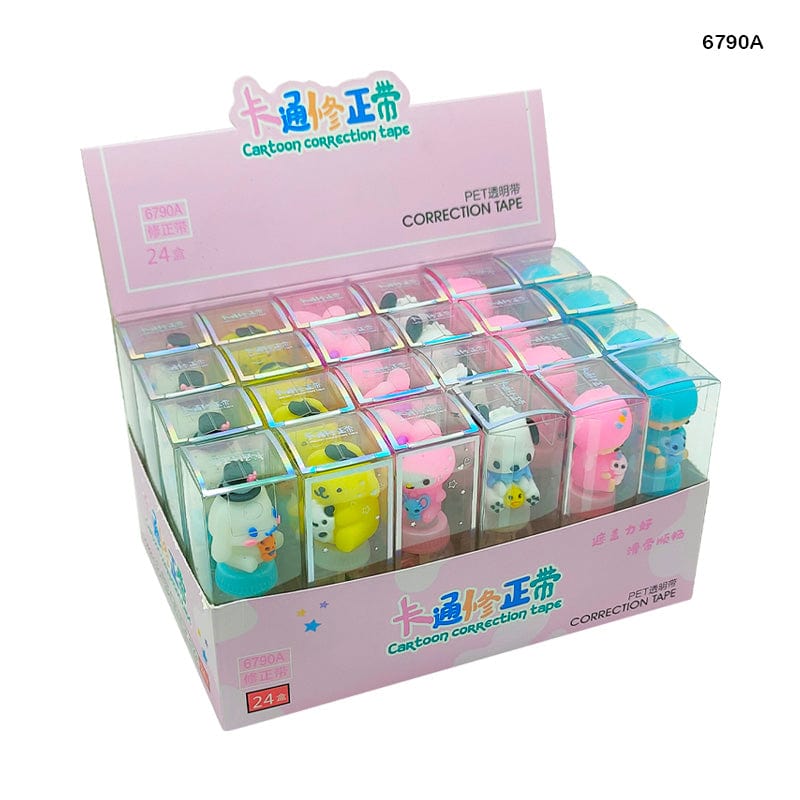 MG Traders Return Gift Products 6790A Cartoon Correction Tape (24Pc)