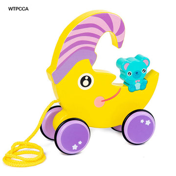 Wt Pull Car With Thread Cartoon Animal (Wtpcca)