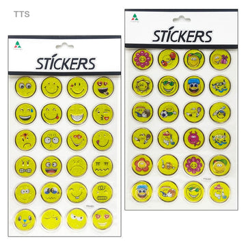 Tts Smile Journaling Sticker  (Pack of 6)