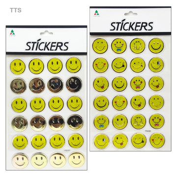 Tts Smile Journaling Sticker  (Pack of 6)