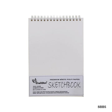 Sketch Book Sbb5 White A5 Craftdev 20 Sheet