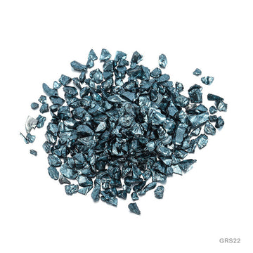 Grs22 Glass Metallic Resin Stones 450Gm