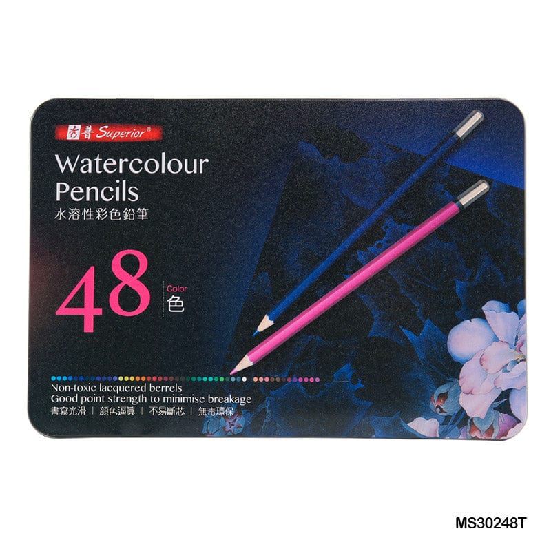 MG Traders Watercolor Pencil Ms302-48T Water Color Pencil (Ms30248T)