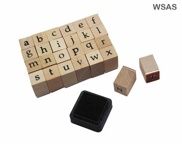 MG Traders Wooden Stamps Wooden Stamp Small Alphabet (Wsas)