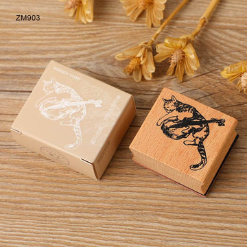 MG Traders Wooden Stamps Zm903 Wooden Stamp Rectangle