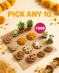 Pick any 10: 10 mini packs for ₹999