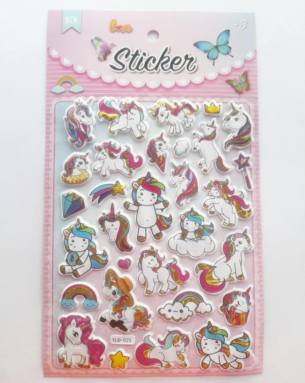 Unicorn Sticker Book: Cute Colorful Blank Sticker Book For Girls 4