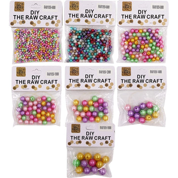 Craft Moti Pearl Multi-Colour Mix: Assorted Decorative Pearls for Creative Projects