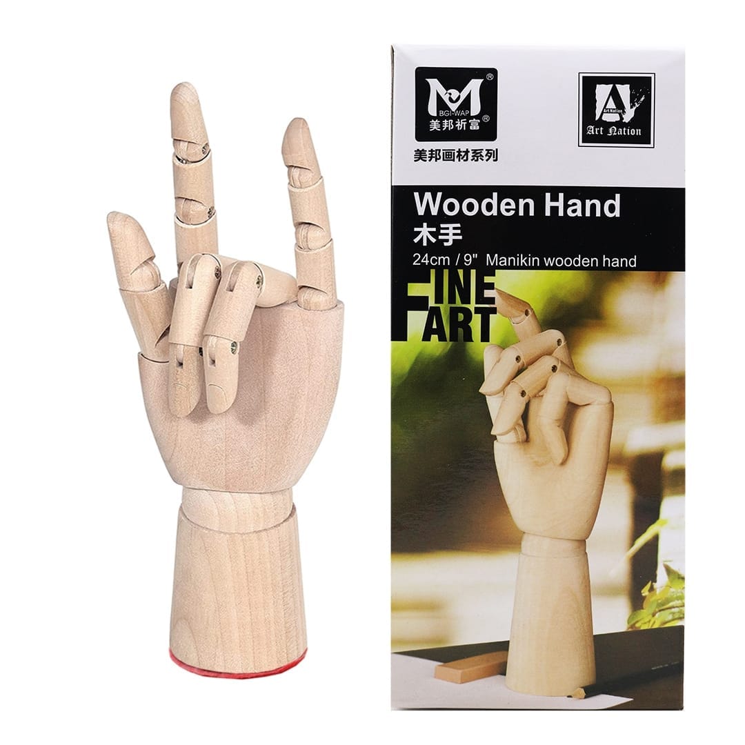 Wooden Hand Model - 30cm Right Hand