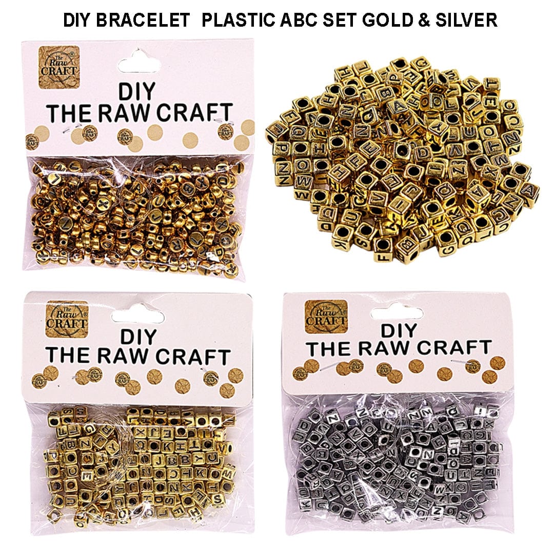 Ravrai Craft - Mumbai Branch Beads Diy bracelet plastic abc set gold silver