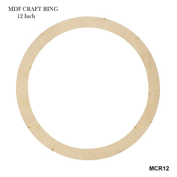 Mdf Craft Ring Round 12Inch X1Inch (contain 10 unit)