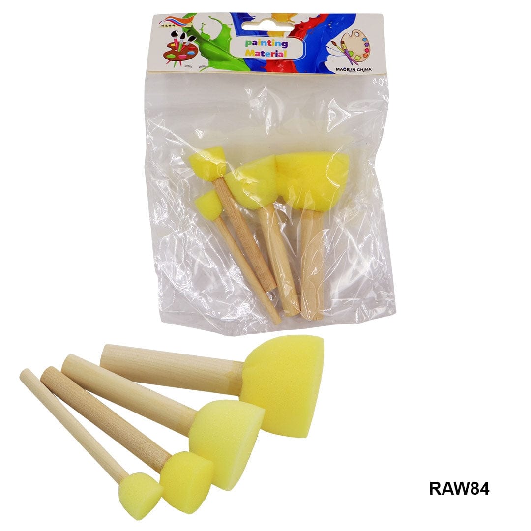 Ravrai Craft - Mumbai Branch Easel & Art Tools Sponge Yellow 4Pcs