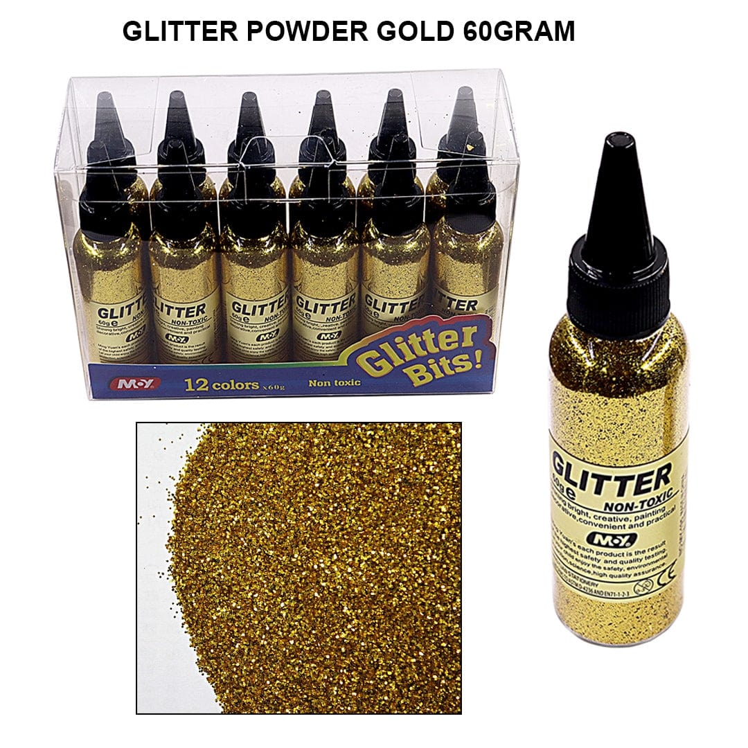 Ravrai Craft - Mumbai Branch Glitter Powder Glitter Powder Gold 60grams