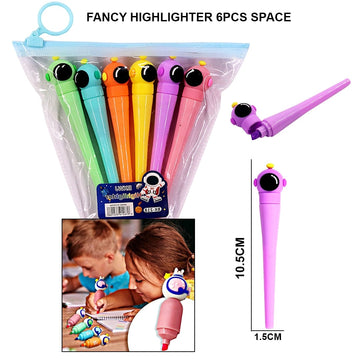 Fancy Highlighter 6Pcs Space
