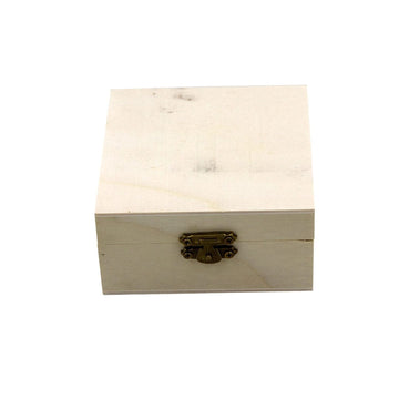 Classic Wooden Box - Square 4x4 inch, Contain 1 Unit