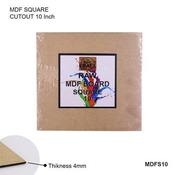 Mdf Board | Square | 10 Inch (contain 10 unit)