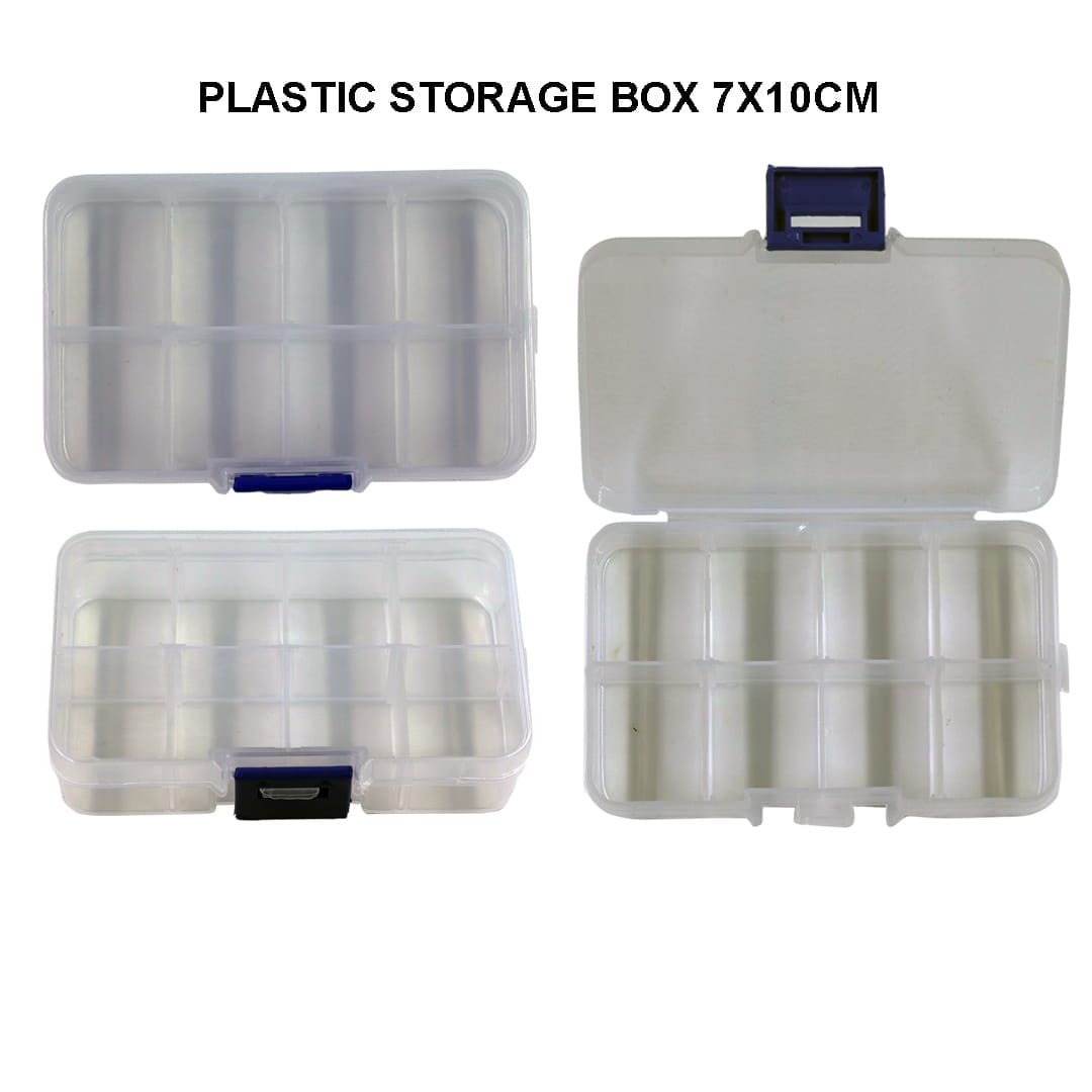 Compact Plastic Storage Box - 7x10cm, Contain 1 Unit