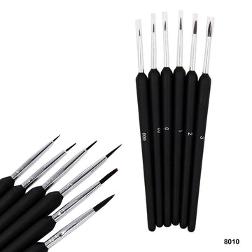 Precision at Your Fingertips: Fine Liner Brush 6Pcs Raw1887 A6096