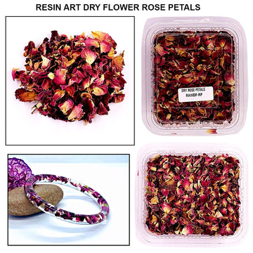 Ravrai Craft - Mumbai Branch Resin Art Dry Flowers Dry rose petals rawdf-rp