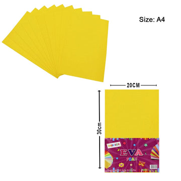 Ravrai Craft - Mumbai Branch Scrapbooking & Designed Papers A4 Eva Foam Sheet Without Sticker Lemon